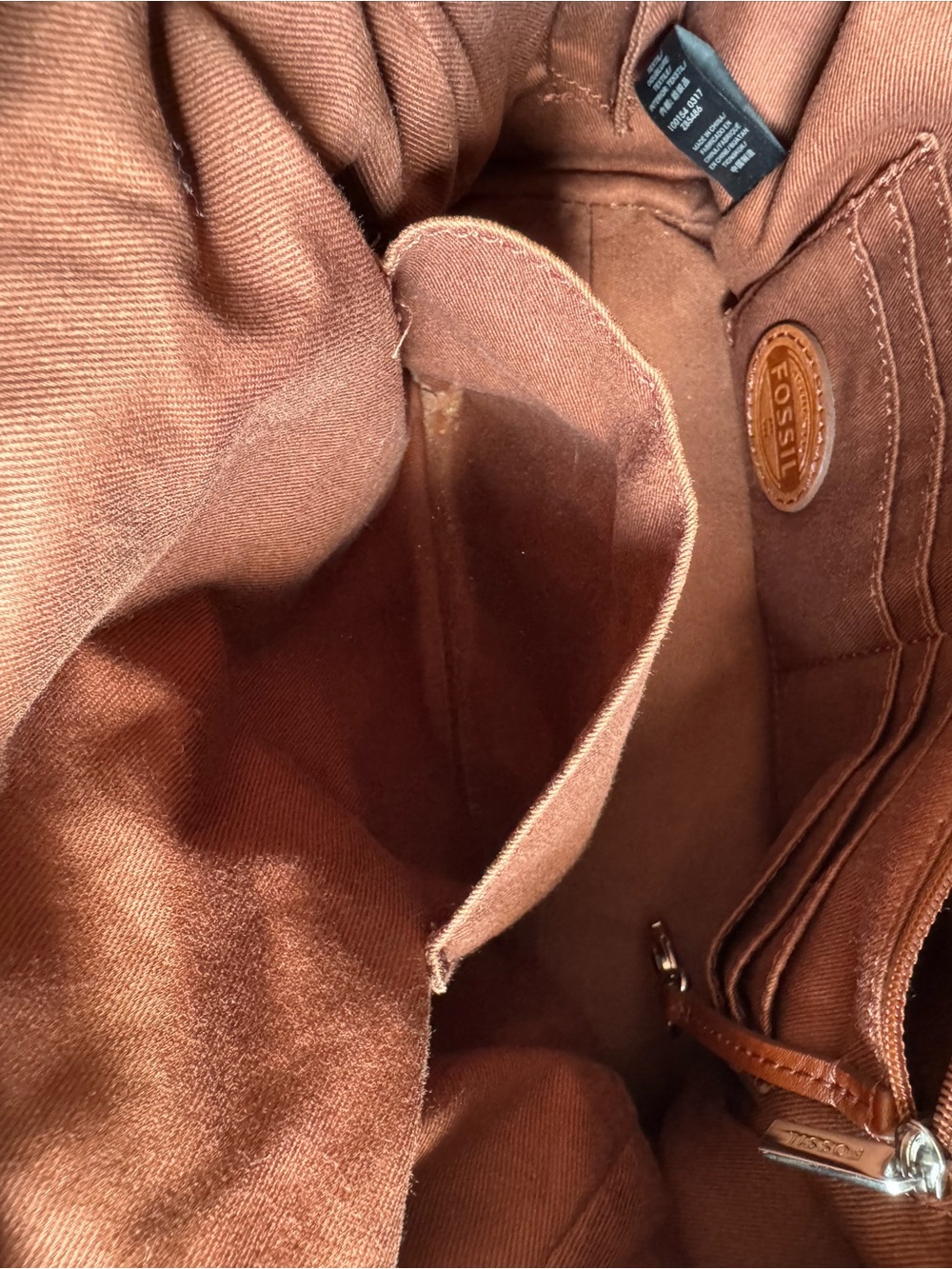 Fossil Sydney Cross-Body Leather Bag - Picture 12 of 16